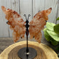 Butterfly Wings on Stand - Fire Quartz