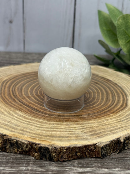 White Moonstone Spheres