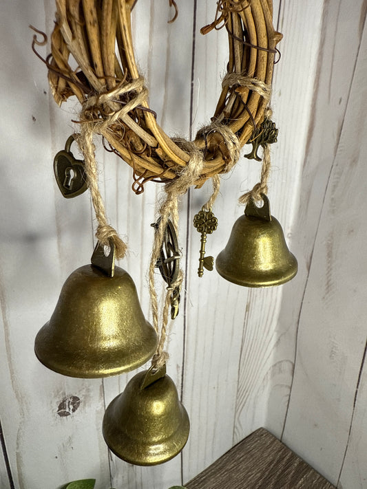 Witch Bells for Home Protection, 3 Bells, and charms
