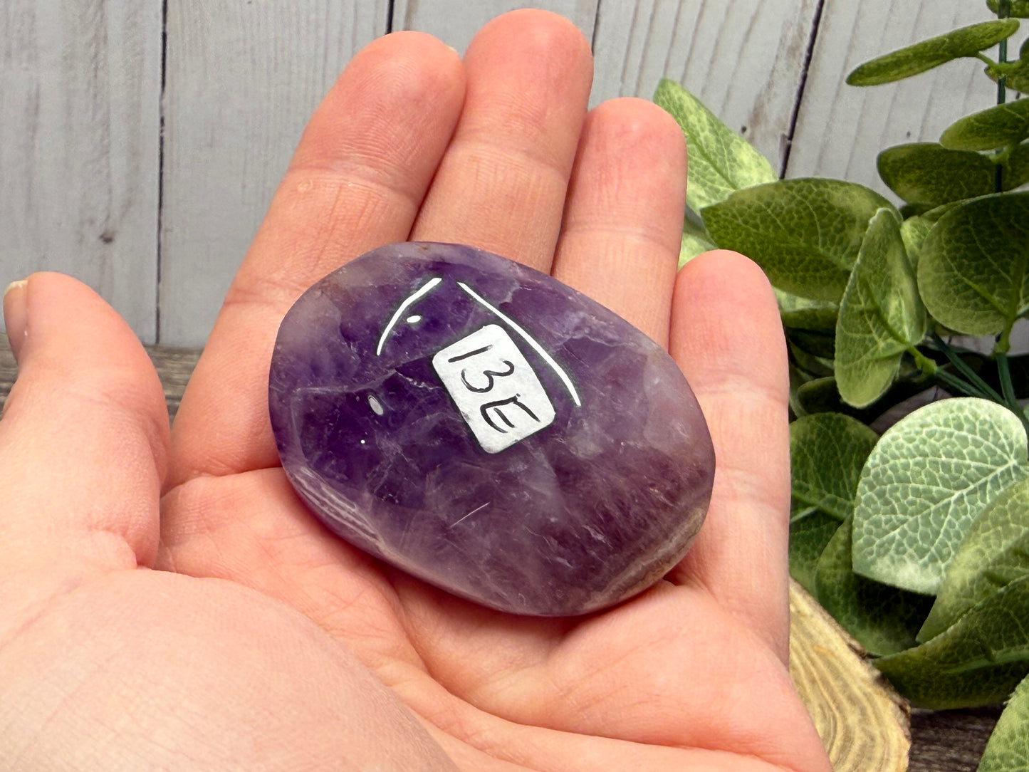 Amethyst and Agate Palm Stones