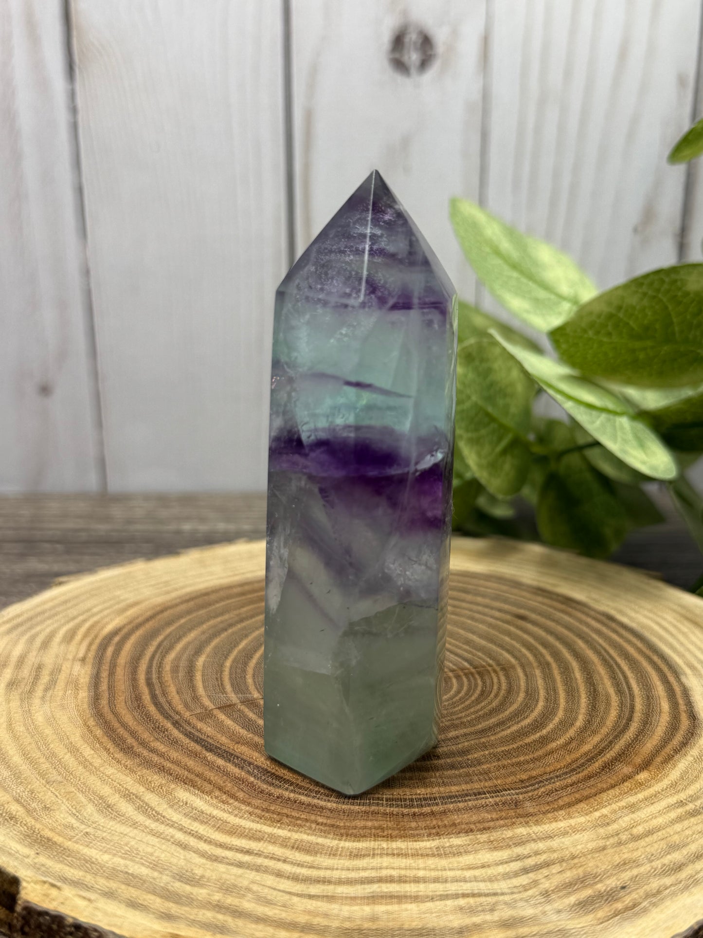 Purple and Green Fluorite Towers