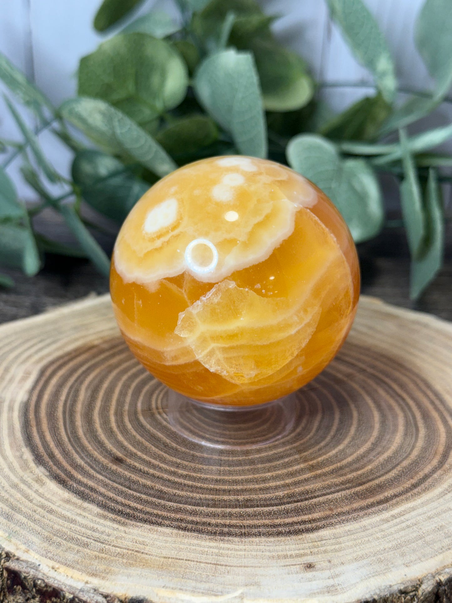 Orange Calcite Spheres