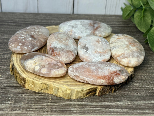 Pink Amethyst Palm Stones