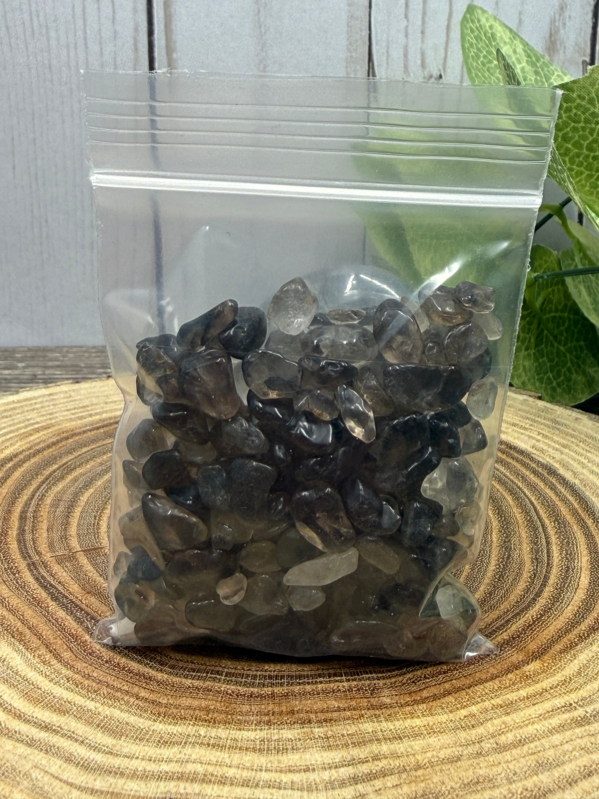 Smokey Quartz Crystal Chip Bag