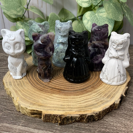 Sailor Moon and Luna Carvings