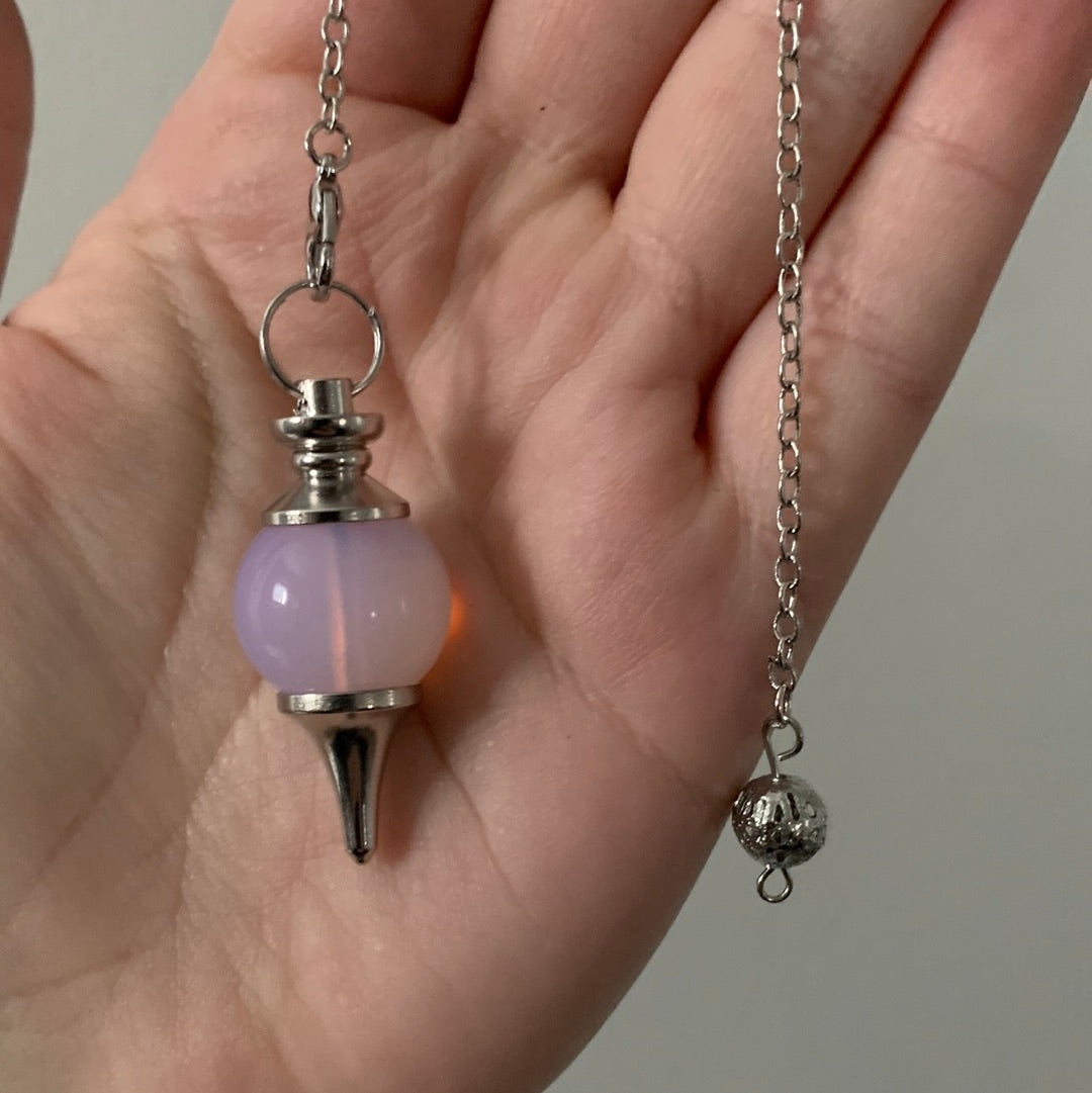 Pendulum Rounded - Opalite (pink)