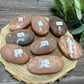 Peach Moonstone Palm Stones
