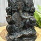 Ganesh Garnet and Astrophyllite Carving - Statement Piece