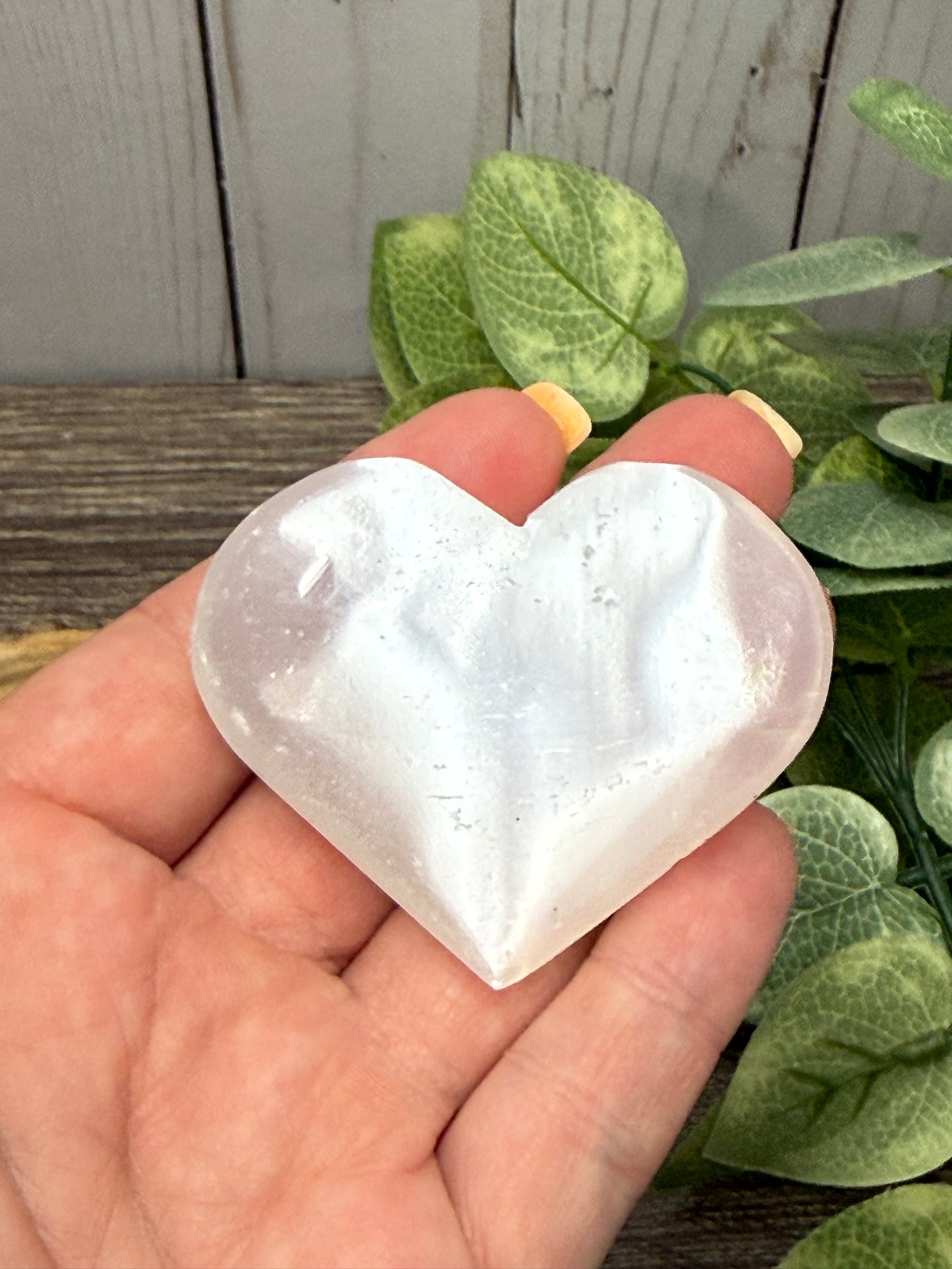 Selenite Hearts