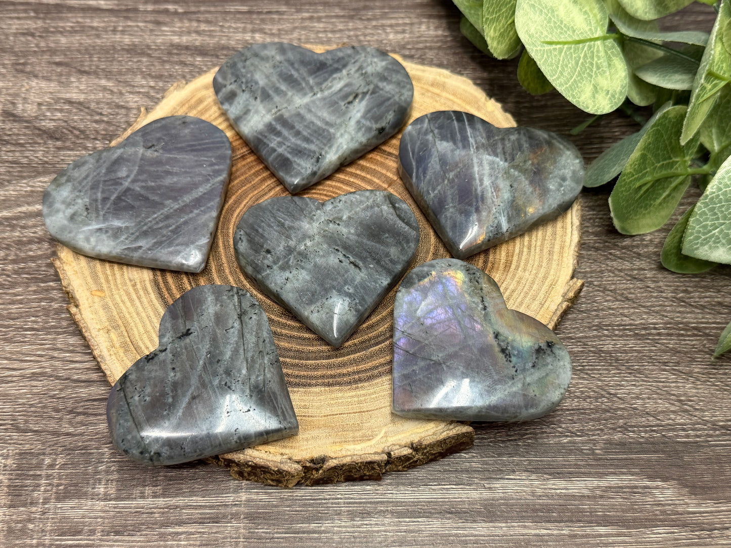 Labradorite Hearts