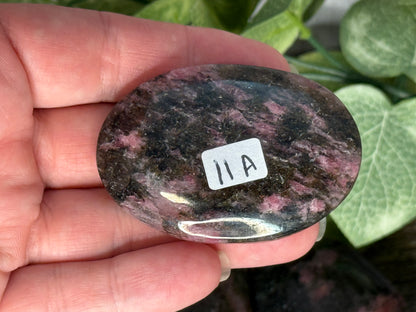 Rhodonite Palm Stone