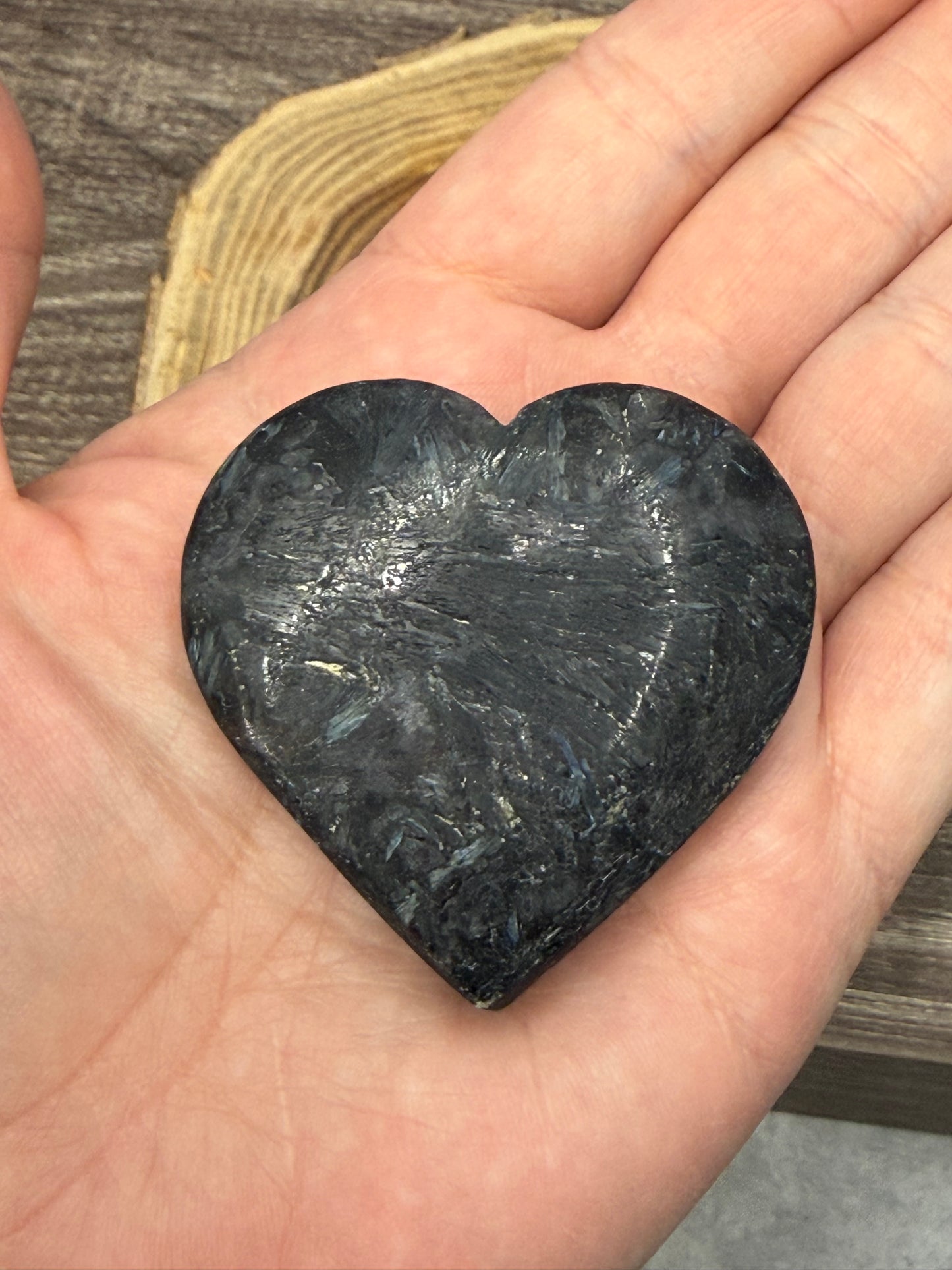 Garnet and Astrophyllite Hearts