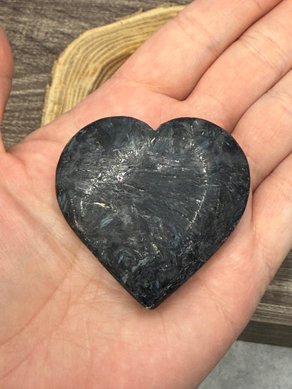 Garnet and Astrophyllite Hearts