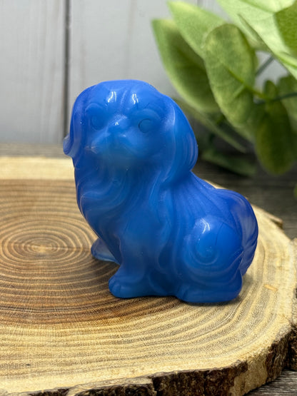 King Charles Spaniel Dog Carvings