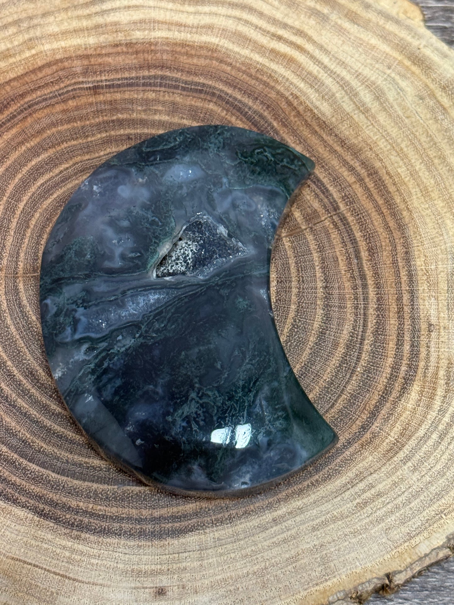 Moss Agate Moon