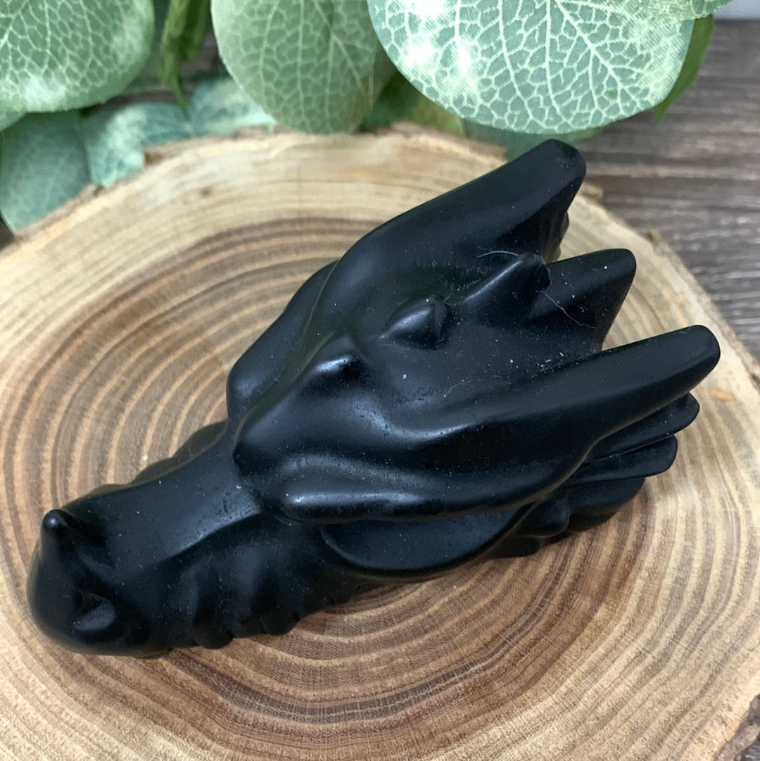 Obsidian Dragon Head - Large