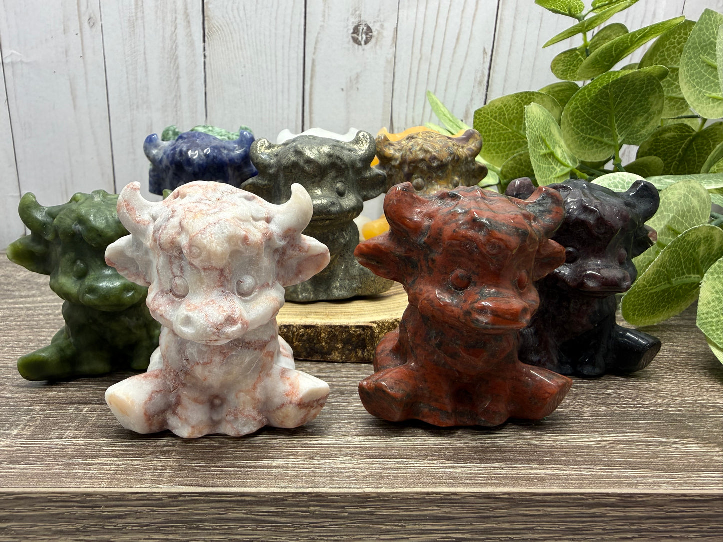 Hyland Cow Carvings - Sitting