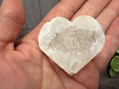 Druzy Geode Agate Hearts