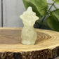 Crystal Cats with Hats Carvings