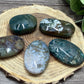 Moss Agate Palm Stones