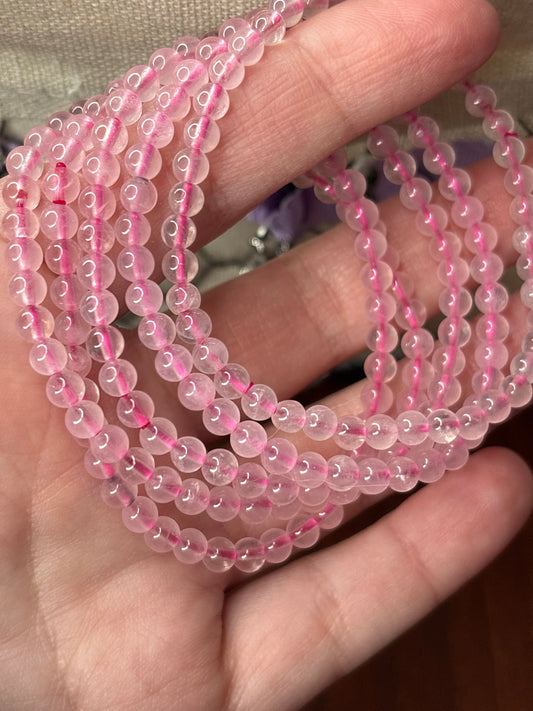Rose Quartz - Bracelet 4 mm