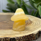 Crystal Ghost Carving With Mushroom Hat