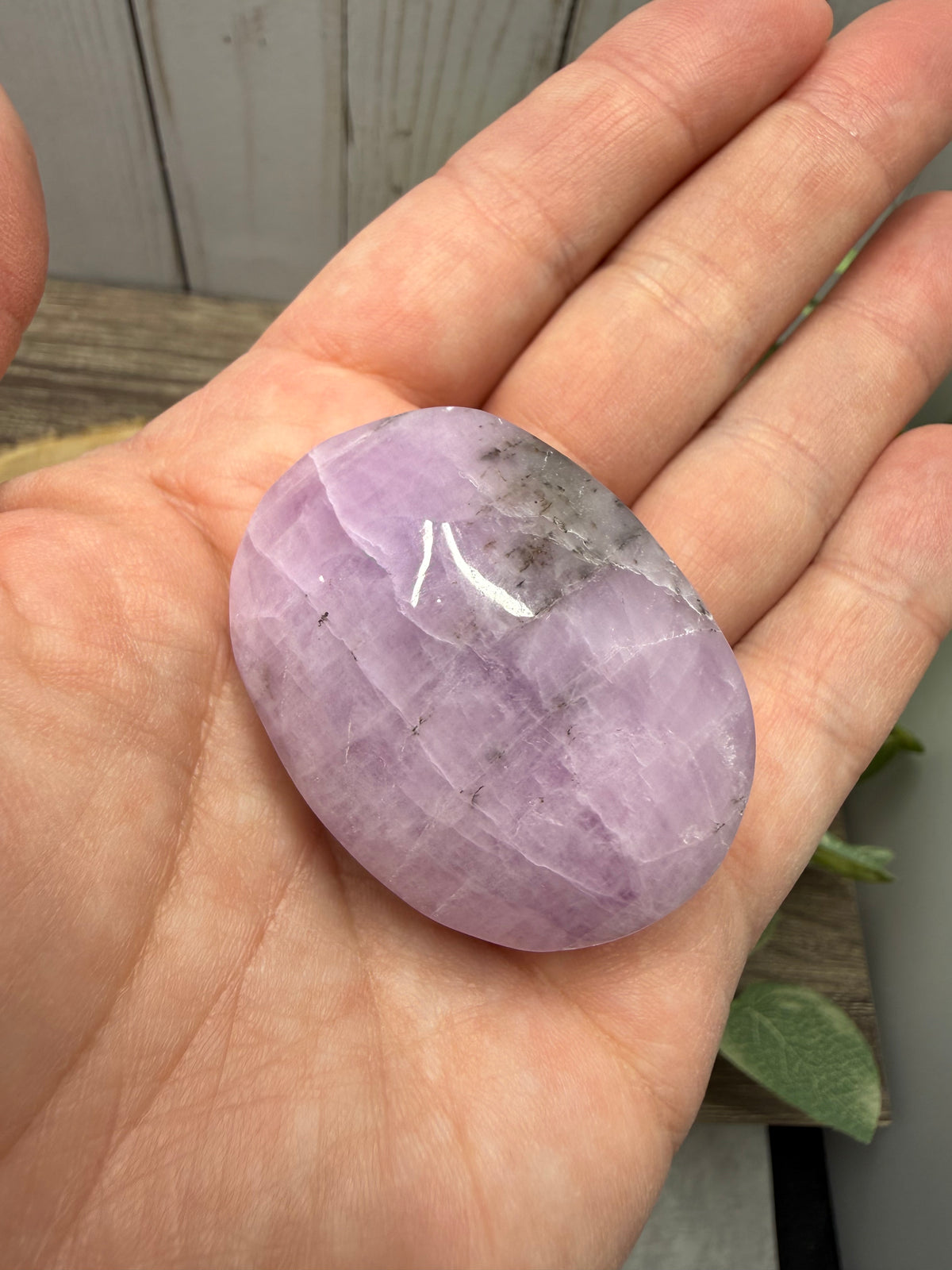 Kunzite Palm Stones