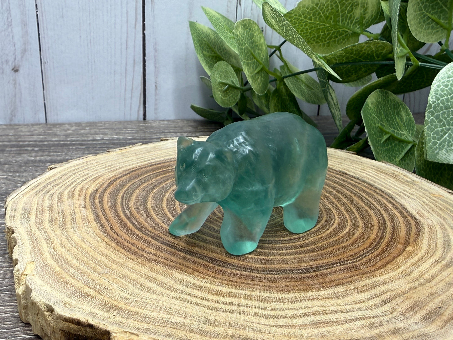Fluorite Bear Carvings