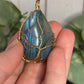 Labradorite Wire Wrapped Tree Pendant