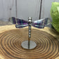 Small Dragonfly Wings on Stand - Fluorite