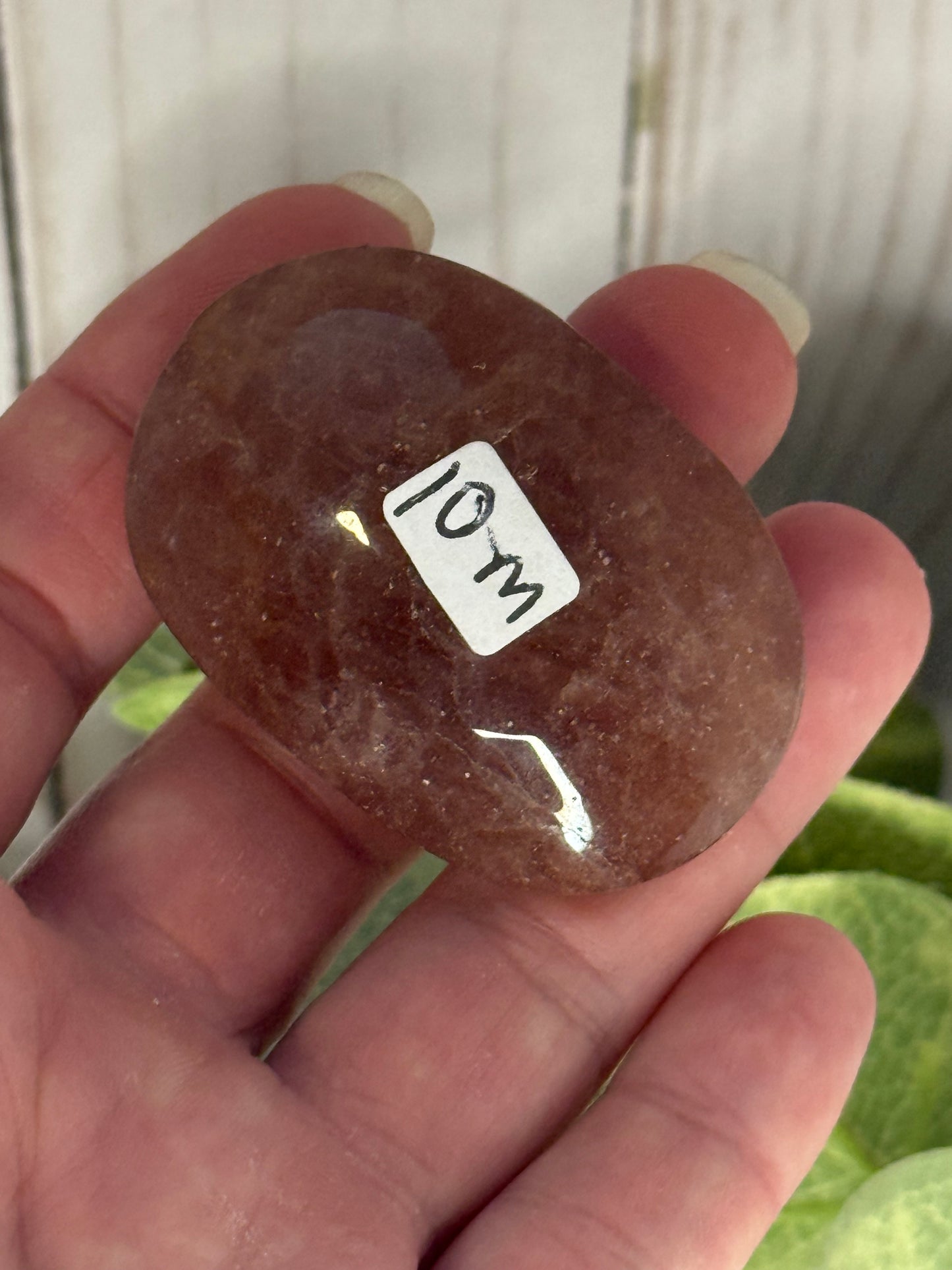 Strawberry Quartz Palm Stone