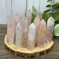 Aura Rose Quartz Towers