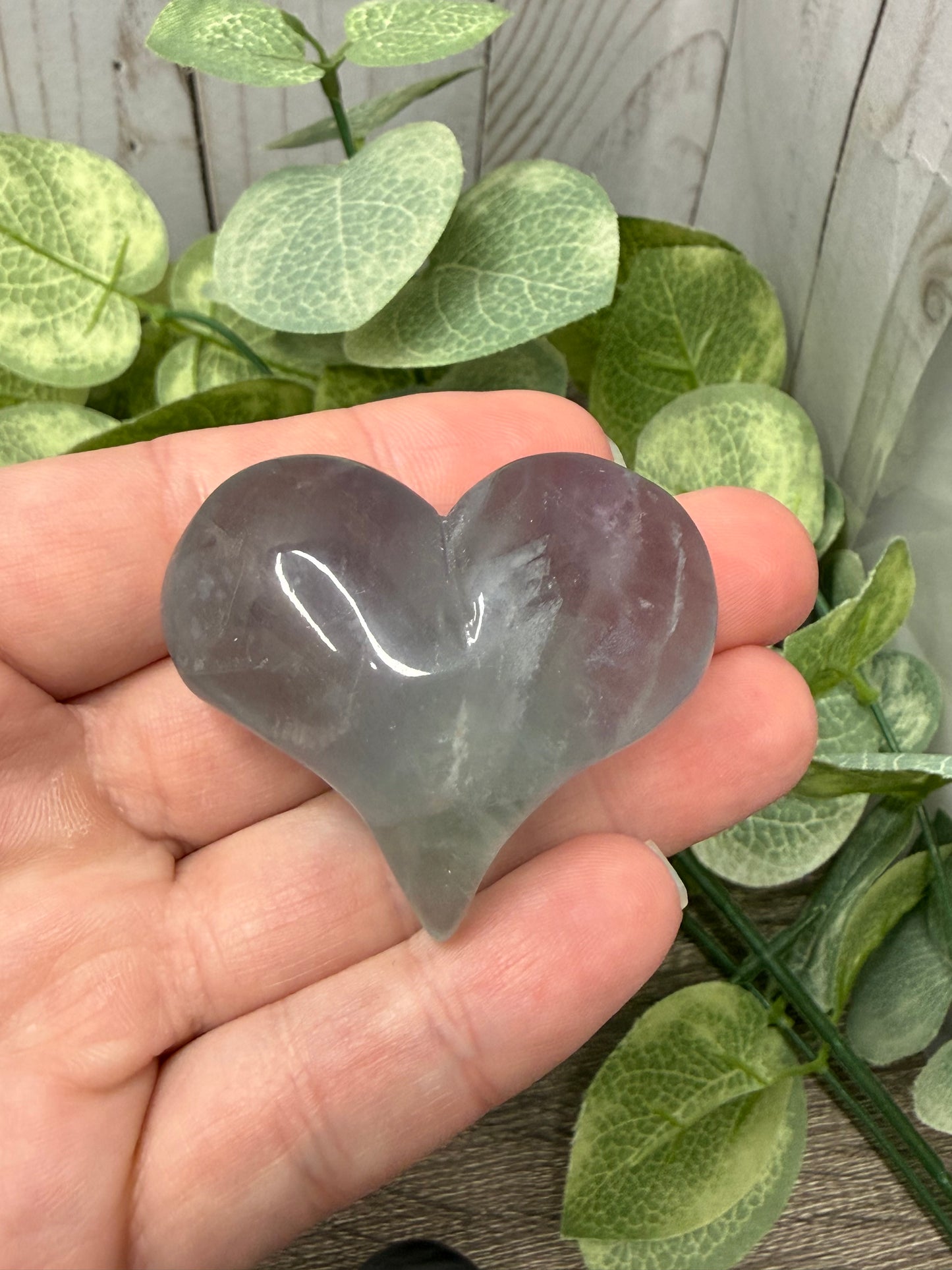 Fluorite Carved Hearts