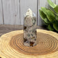 Black Flower Agate Towers