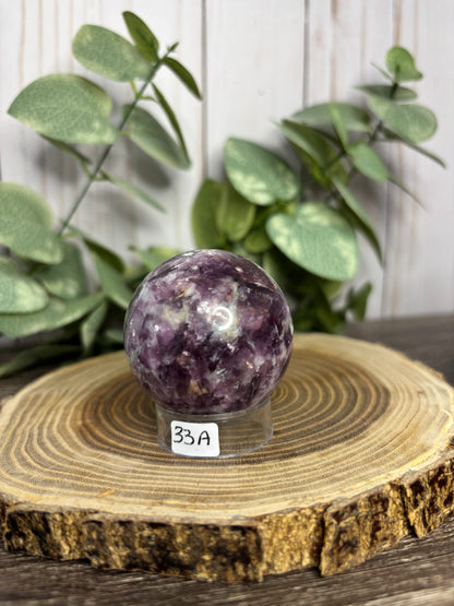 Lepidolite Sphere