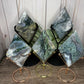 Moss Agate Diamonds with Stand