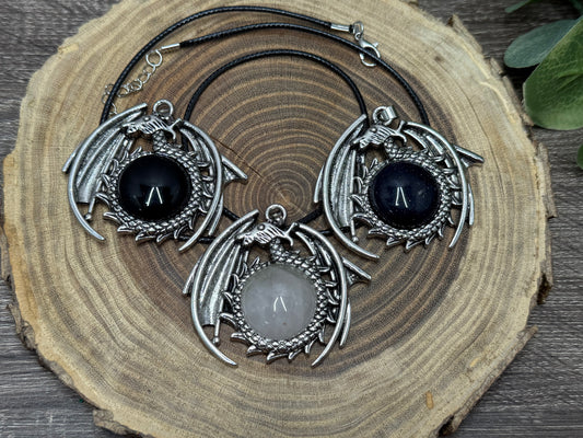 Dragon Round Pendant (Large)