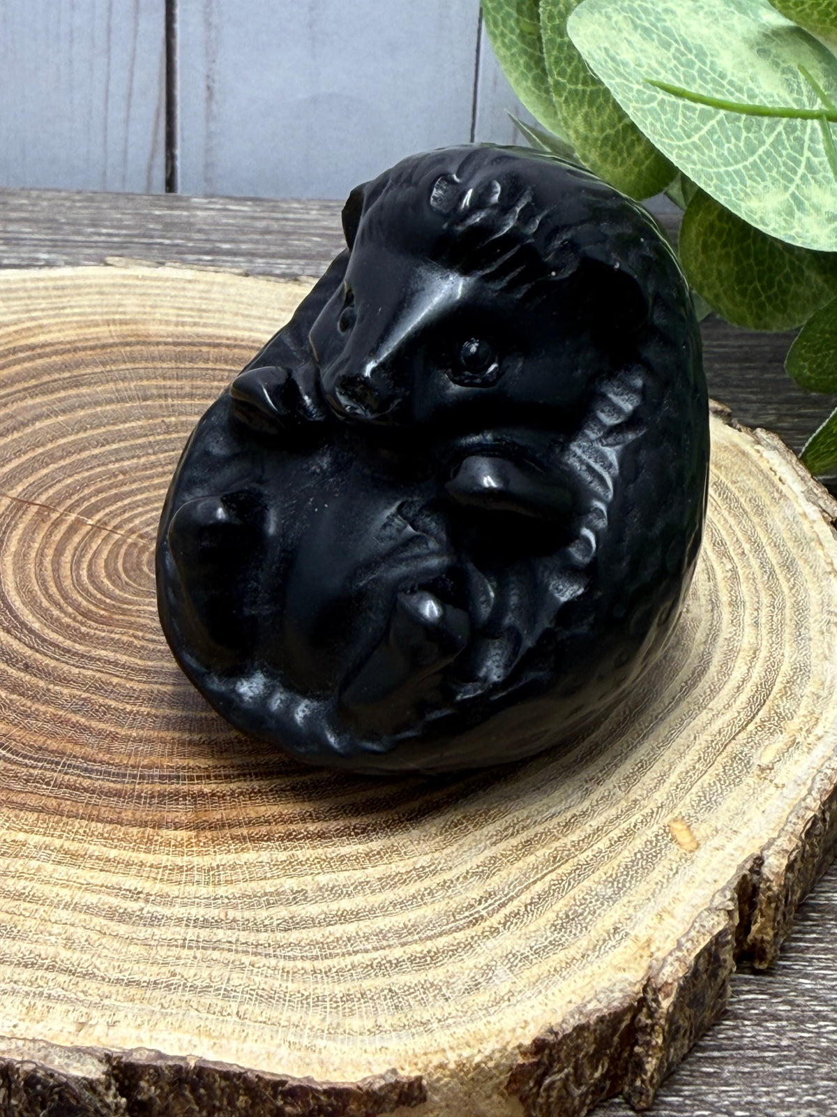 Hedgehog Crystal Carvings