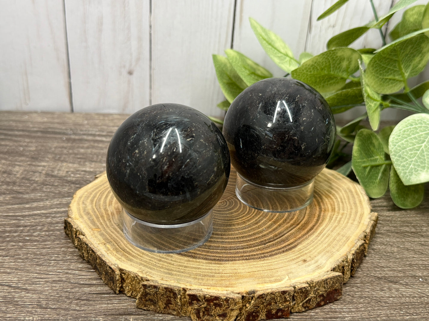 Garnet and Astrophyllite Spheres