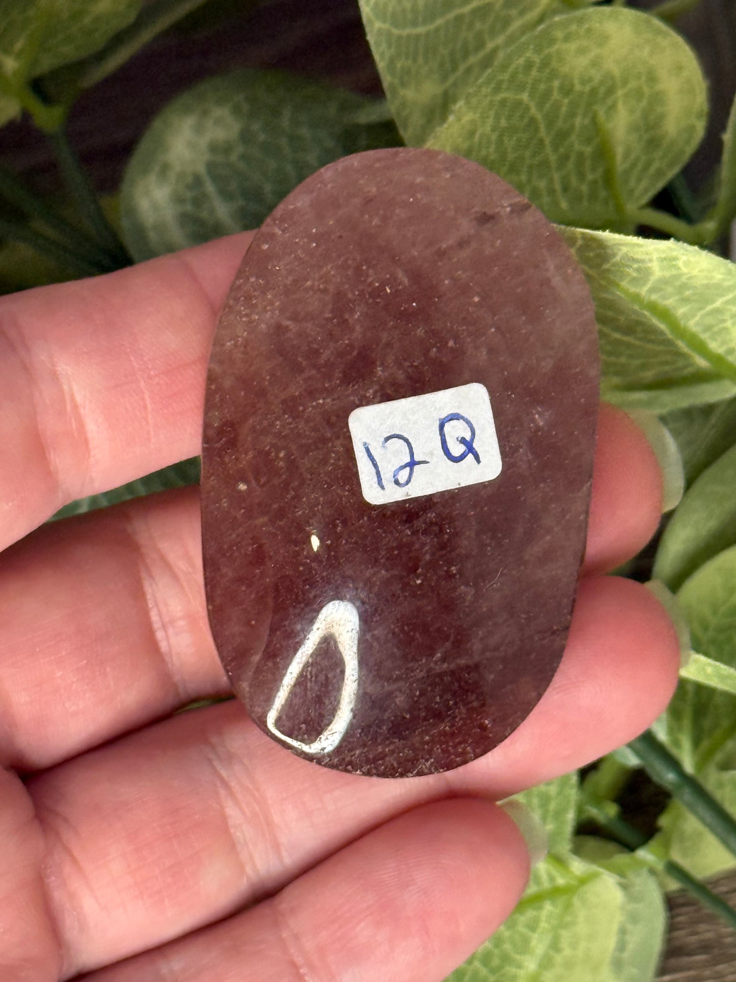 Strawberry Quartz Palm Stone