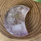 Moon Carvings - Clear Quartz, Rose Quartz, Amethyst