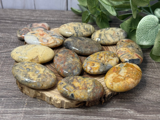 Lace Agate Palm Stones