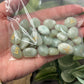 Green Aventurine Rune Stones Set Crystal with Elder Futhark Letterings - Set 1
