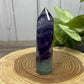 Purple and Green Fluorite Towers