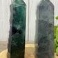 Fluorite Towers with Rough Edge
