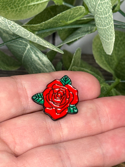 Red Rose Pin
