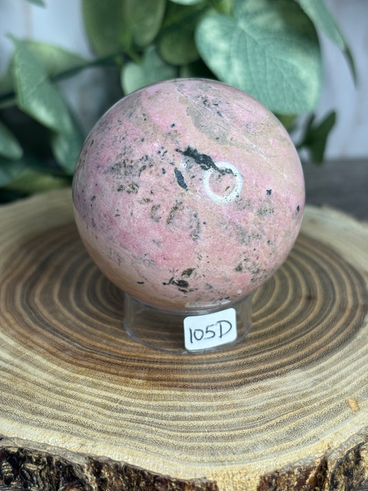 Pink Rhodonite Spheres