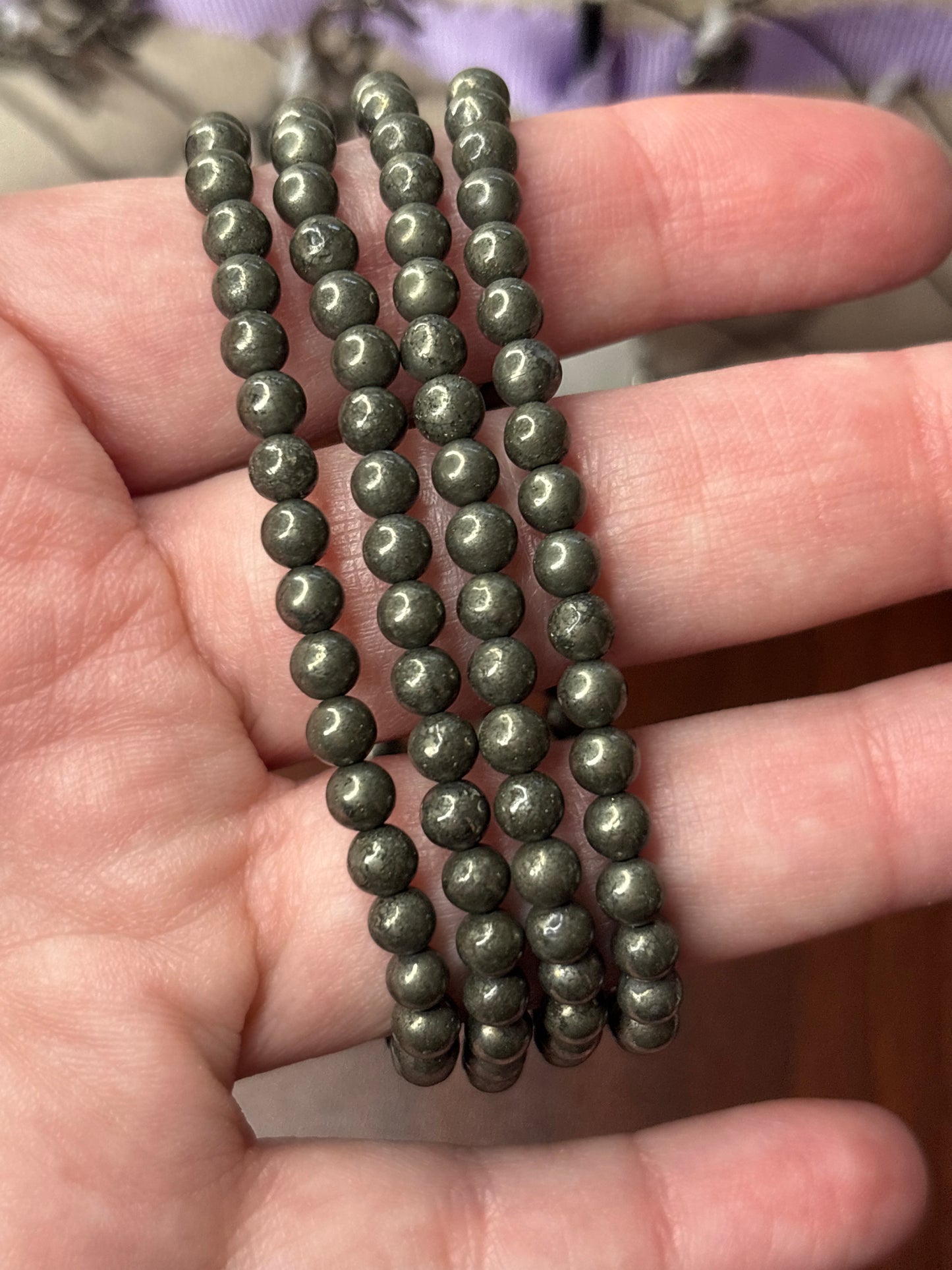 Pyrite - Bracelet 4 mm