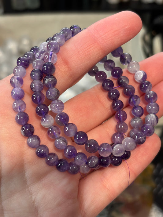 Chevron Amethyst - Bracelet 6 mm