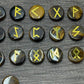 Tigers Eye Rune SetElder Futhark Lettering